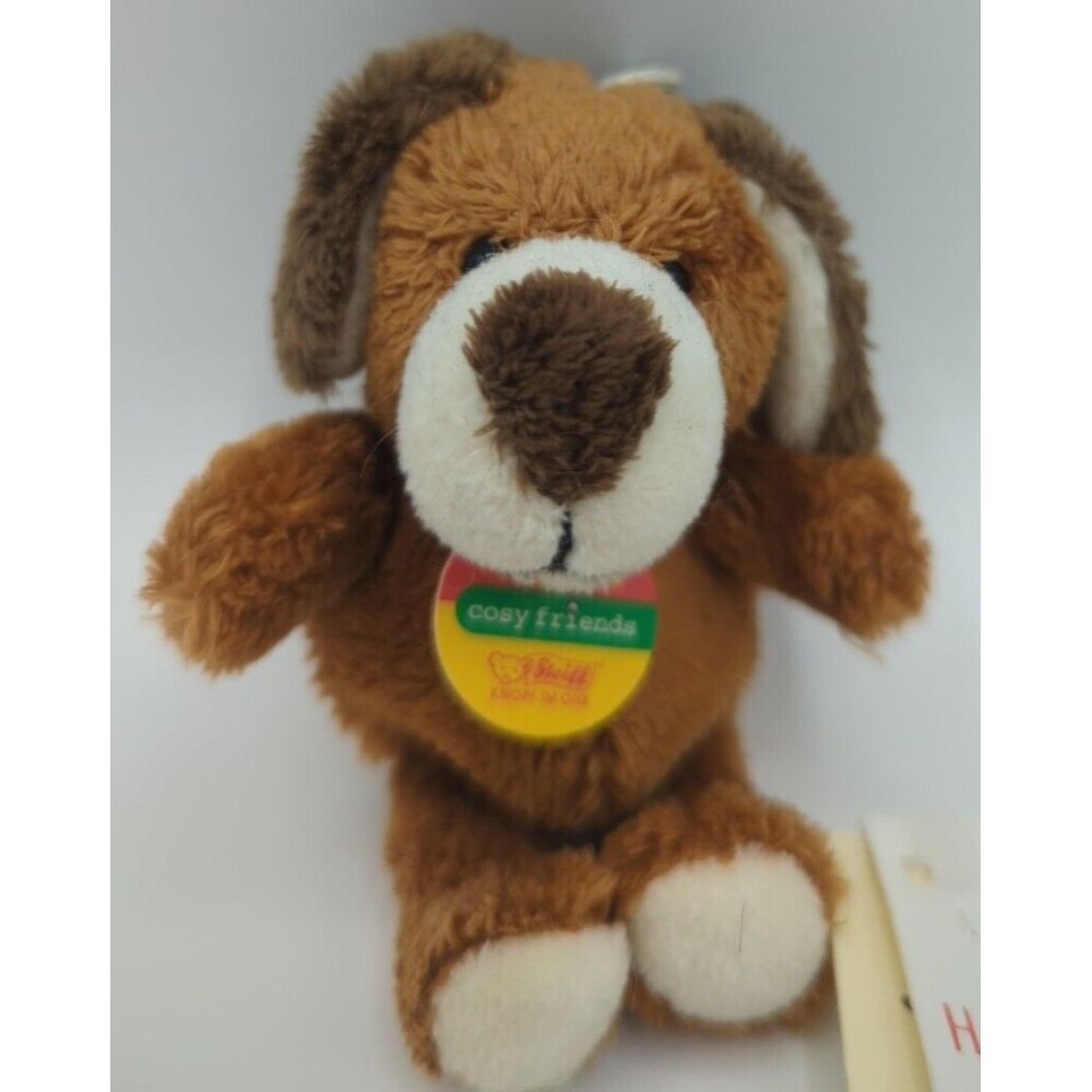 Steiff Cosy Friends Puppy Dog 112362 Plush Stuffed Animal Keyring/Purse …